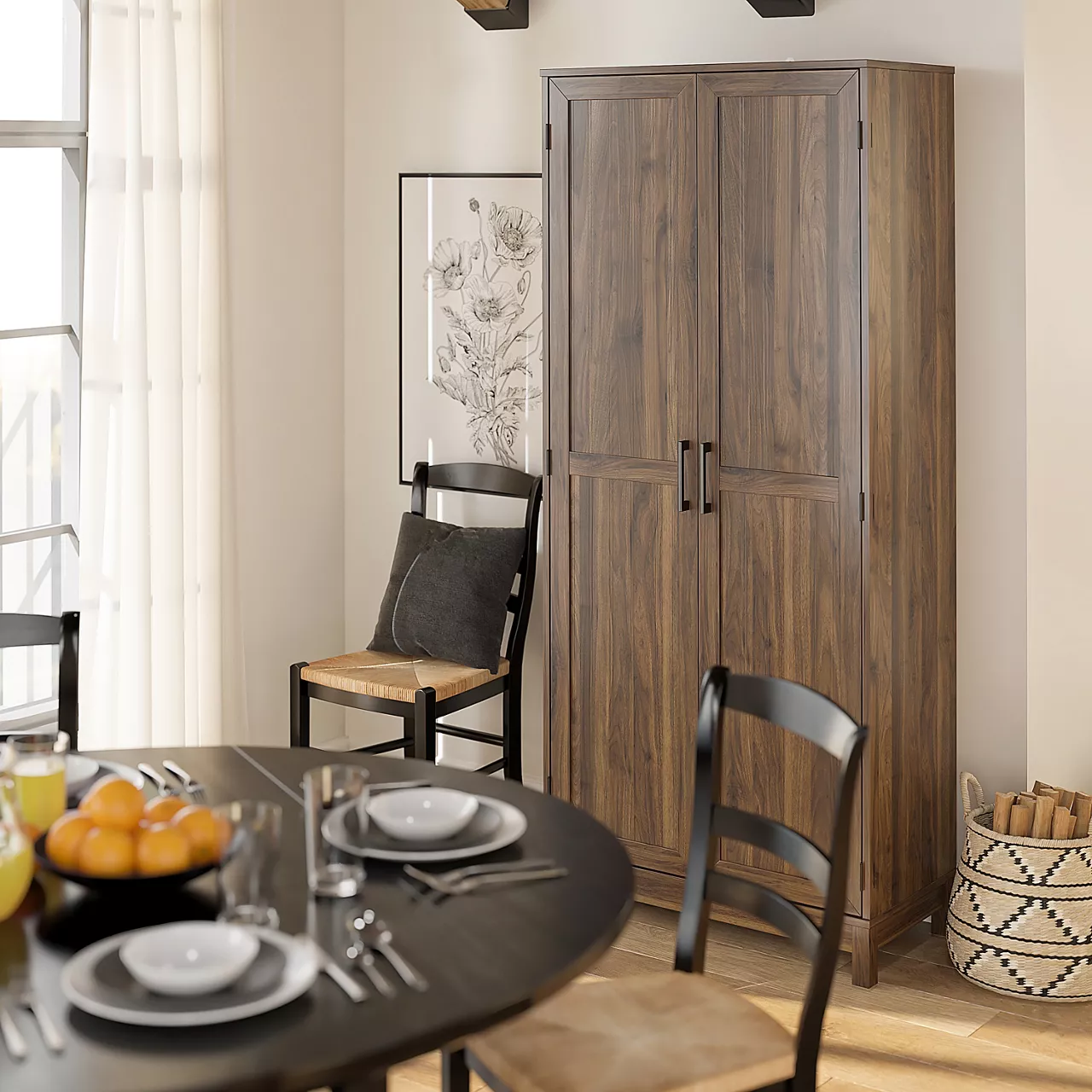 Seven Hills Columbia Walnut 2-Door Storage Cabinet 6 Seven Hills Columbia Walnut 2-Door Storage Cabinet - Image 4