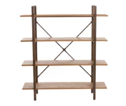 Medium Mango Open 4-Shelf Bookcase