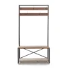 Walnut Hall Tree With Bench -Furniture Sale Shop 810583082