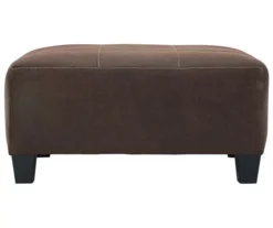 Signature Design By Ashley Navi Faux Leather Oversized Accent Ottoman -Furniture Sale Shop 810587440 3
