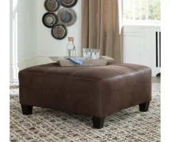 Signature Design By Ashley Navi Faux Leather Oversized Accent Ottoman -Furniture Sale Shop 810587440 4