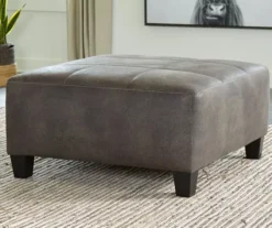 Signature Design By Ashley Navi Faux Leather Oversized Accent Ottoman -Furniture Sale Shop 810587441 4