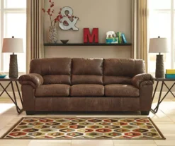 Bladen Coffee Faux Leather Sofa -Furniture Sale Shop 810587476 2