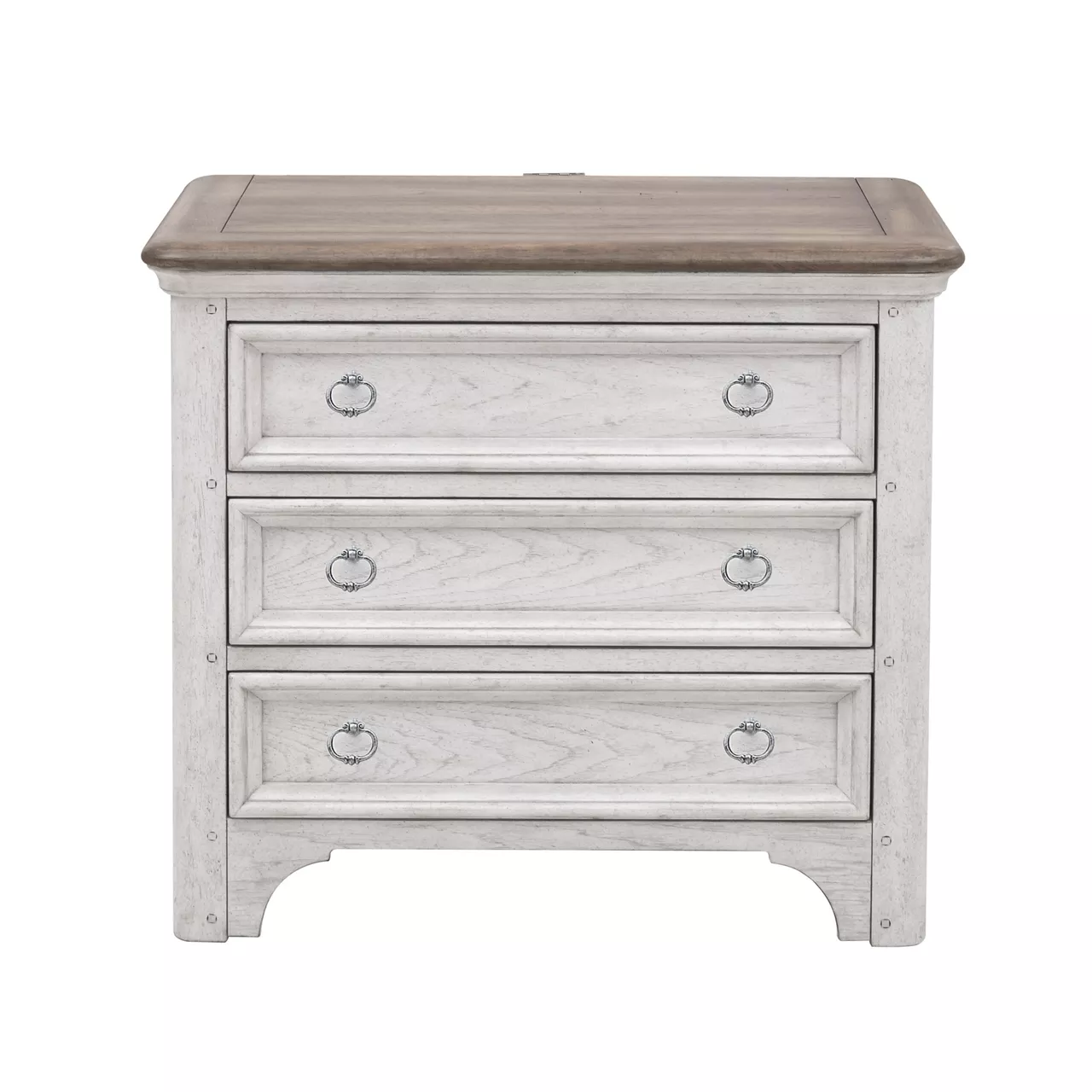 Glendale Estates 3-Drawer Nightstand With USB Charging 3 Glendale Estates 3-Drawer Nightstand With USB Charging