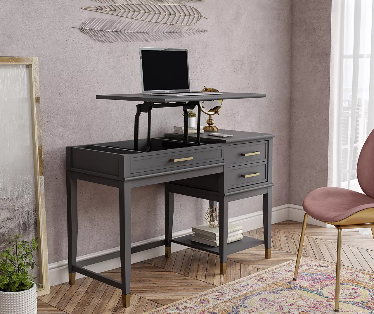 CosmoLiving Westerleigh Lift Top Desk 16 CosmoLiving Westerleigh Lift Top Desk - Image 14