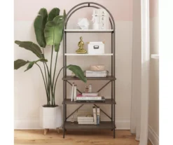 Vivinne Gray 5-Shelf Bookcase -Furniture Sale Shop 810589034 6