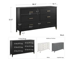 CosmoLiving Westerleigh 6-Drawer Dresser -Furniture Sale Shop 810589236 3