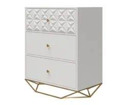 Blair White 3-Drawer Dresser -Furniture Sale Shop 810589237 3