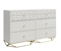 Blair White 6-Drawer Dresser -Furniture Sale Shop 810589238 4