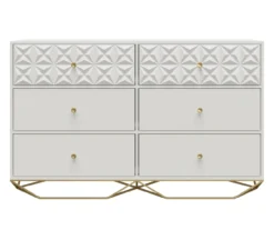 Blair White 6-Drawer Dresser -Furniture Sale Shop 810589238 5