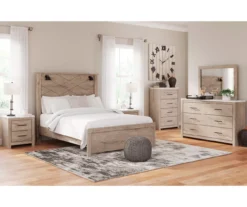 Senniberg Oak & Faux Calcutta 6-Drawer Dresser -Furniture Sale Shop 810589300 810589331 810589332 810589298 810589299 1