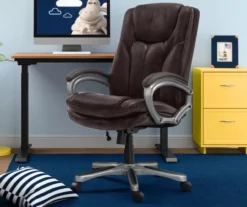 Benton Brown Big & Tall Faux Leather Executive Office Chair -Furniture Sale Shop 810590314 1