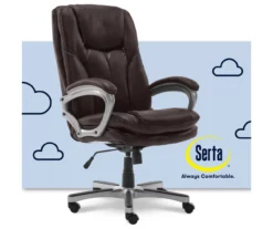 Benton Brown Big & Tall Faux Leather Executive Office Chair -Furniture Sale Shop 810590314 6