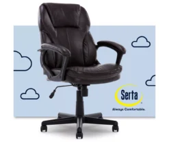 Mitchell Roasted Chestnut Vegan Leather Office Chair -Furniture Sale Shop 810590318 1