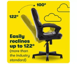 Mitchell Roasted Chestnut Vegan Leather Office Chair -Furniture Sale Shop 810590318 8