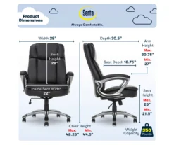 Serta Fairbanks Big & Tall Office Chair -Furniture Sale Shop 810590319 6