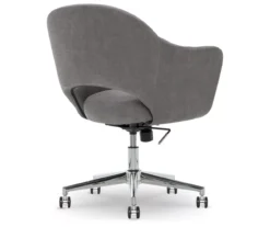Valetta Gray Microfiber Office Chair -Furniture Sale Shop 810590379 5