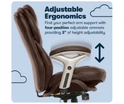 Claremont Chestnut Brown Bonded Leather Office Chair -Furniture Sale Shop 810590393 11