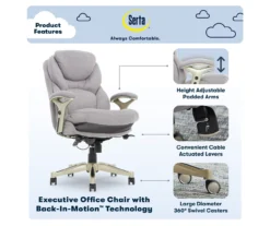 Serta Claremont Fabric Office Chair -Furniture Sale Shop 810590395 7