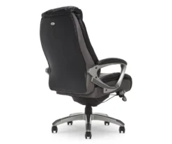 Lautner Gray Executive Bonded Leather Office Chair -Furniture Sale Shop 810590397 5