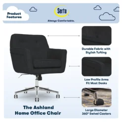 Serta Ashland Fabric Office Chair -Furniture Sale Shop 810590407 71