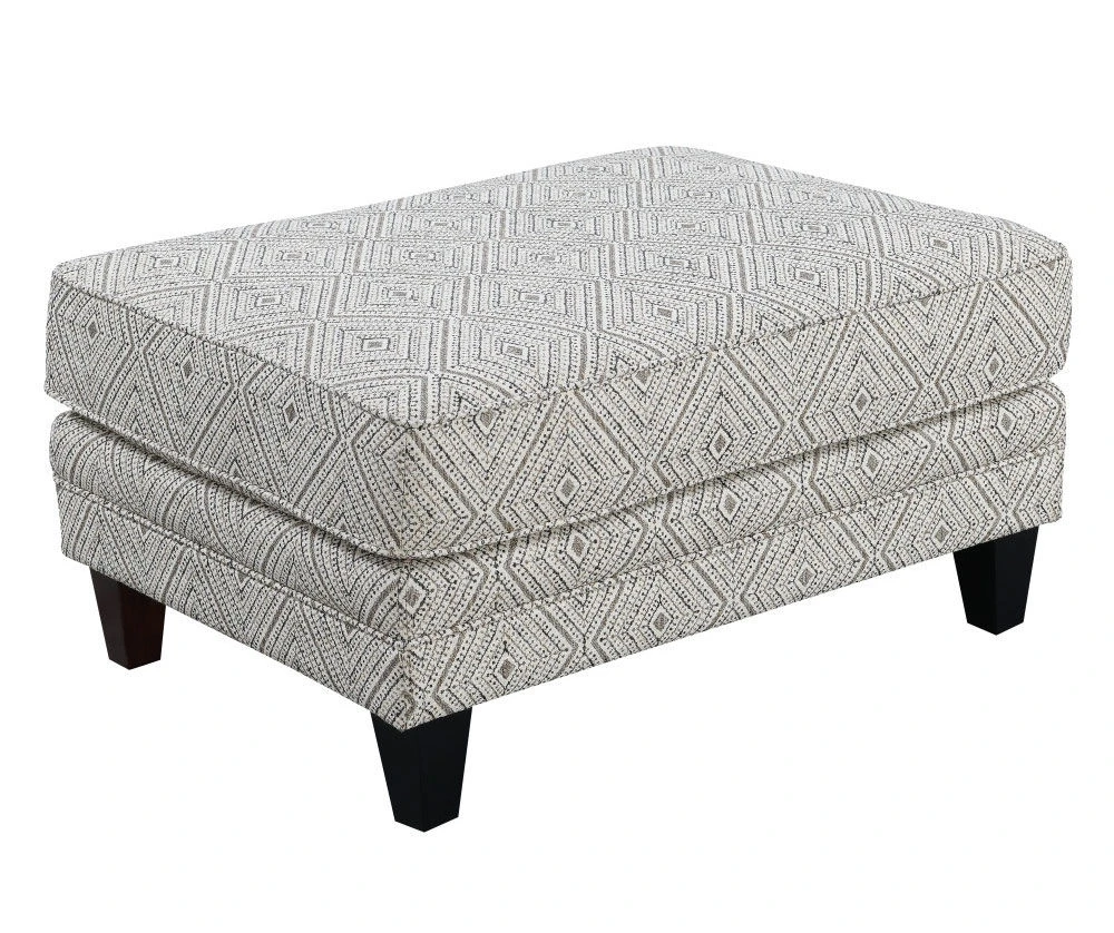 Gretna Diamond Sand Ottoman 4 Gretna Diamond Sand Ottoman - Image 2