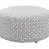 Anderson Gray Lattice Ottoman -Furniture Sale Shop 810590544