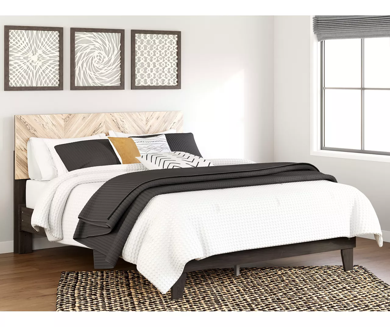 Piperton Black Queen Panel Headboard 8 Piperton Black Queen Panel Headboard - Image 6