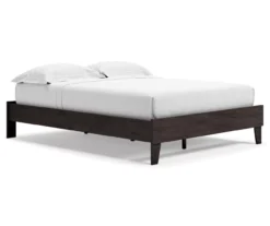 Piperton Black Queen Platform Bed Base -Furniture Sale Shop 810591749 2