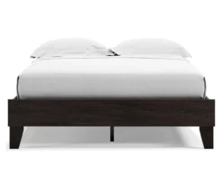Piperton Black Queen Platform Bed Base -Furniture Sale Shop 810591749 4