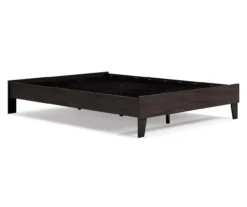 Piperton Black Queen Platform Bed Base -Furniture Sale Shop 810591749 5