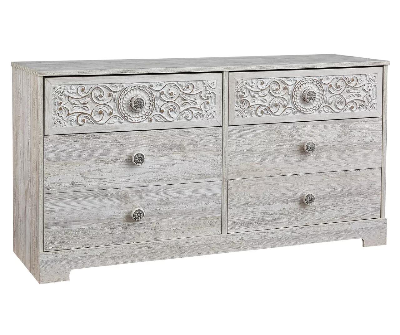 Paxberry Whitewash 6-Drawer Dresser 4 Paxberry Whitewash 6-Drawer Dresser - Image 2