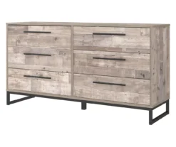 Neilsville Whitewash 6-Drawer Dresser -Furniture Sale Shop 810591829 1