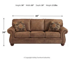 Larkinhurst Earth Faux Leather Queen Sofa Sleeper -Furniture Sale Shop 810594594 3