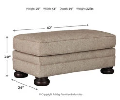 Kananwood Oatmeal Ottoman -Furniture Sale Shop 810594597 4