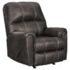 Kincord Midnight Faux Leather Rocker Recliner -Furniture Sale Shop 810594617