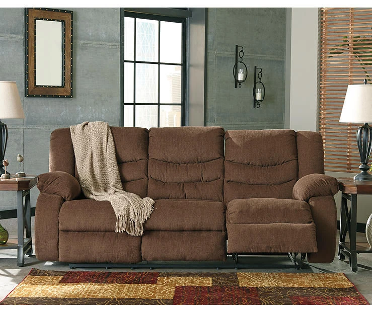 Tulen Chocolate Reclining Sofa 4 Tulen Chocolate Reclining Sofa - Image 2