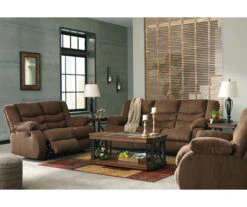 Tulen Chocolate Reclining Loveseat -Furniture Sale Shop 810594622 810594623 1