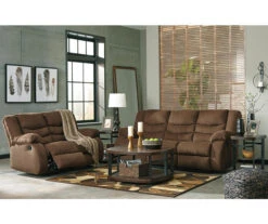 Tulen Chocolate Reclining Loveseat -Furniture Sale Shop 810594622 810594623 3 1