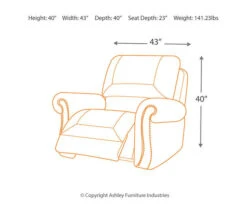 Larkinhurst Earth Faux Leather Rocker Recliner -Furniture Sale Shop 810594645 5