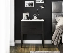 Ameriwood Madison Lane Faux Marble Nightstand -Furniture Sale Shop 810596720 6