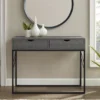Walker Edison Faux Shagreen 2-Drawer Console Table 2 Walker Edison Faux Shagreen 2-Drawer Console Table -Furniture Sale Shop 810597292 B0