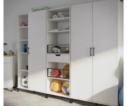 Evolution Vantage White 5-Shelf Open Cabinet -Furniture Sale Shop 810597745 3