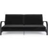 DHP Elbern Black Metal Futon With Black Microfiber Cover -Furniture Sale Shop 810598097