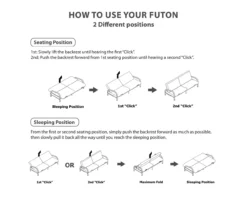 DHP Elbern Black Metal Futon With Black Microfiber Cover -Furniture Sale Shop 810598097 5