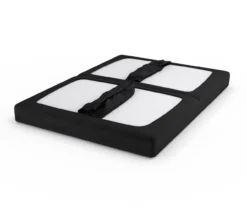 DHP Elbern Black Metal Futon With Black Microfiber Cover -Furniture Sale Shop 810598097 9