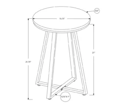 Monarch Metal Accent Table 22 Monarch Metal Accent Table -Furniture Sale Shop 810598397 A7