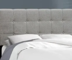 Monarch Linen Tufted Low Profile Bed -Furniture Sale Shop 810598497 B8