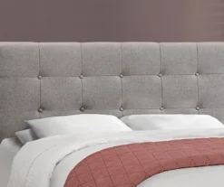 Monarch Linen Tufted Low Profile Bed -Furniture Sale Shop 810598498 B8