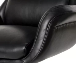 Black Mid-Century Modern Faux Leather Executive Office Chair -Furniture Sale Shop 810598936 A0 5